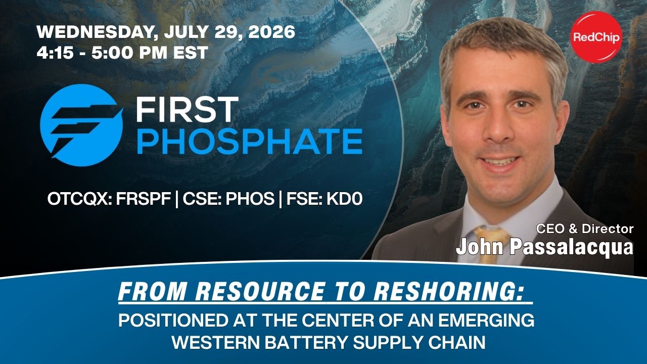 First Phosphate (OTCQX: FRSPF)