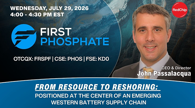 First Phosphate (OTCQX: FRSPF)