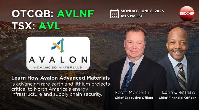 Avalon Advanced Materials (OTCQB: AVLNF)