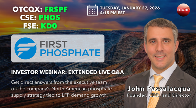 First Phosphate (OTCQX: FRSPF)