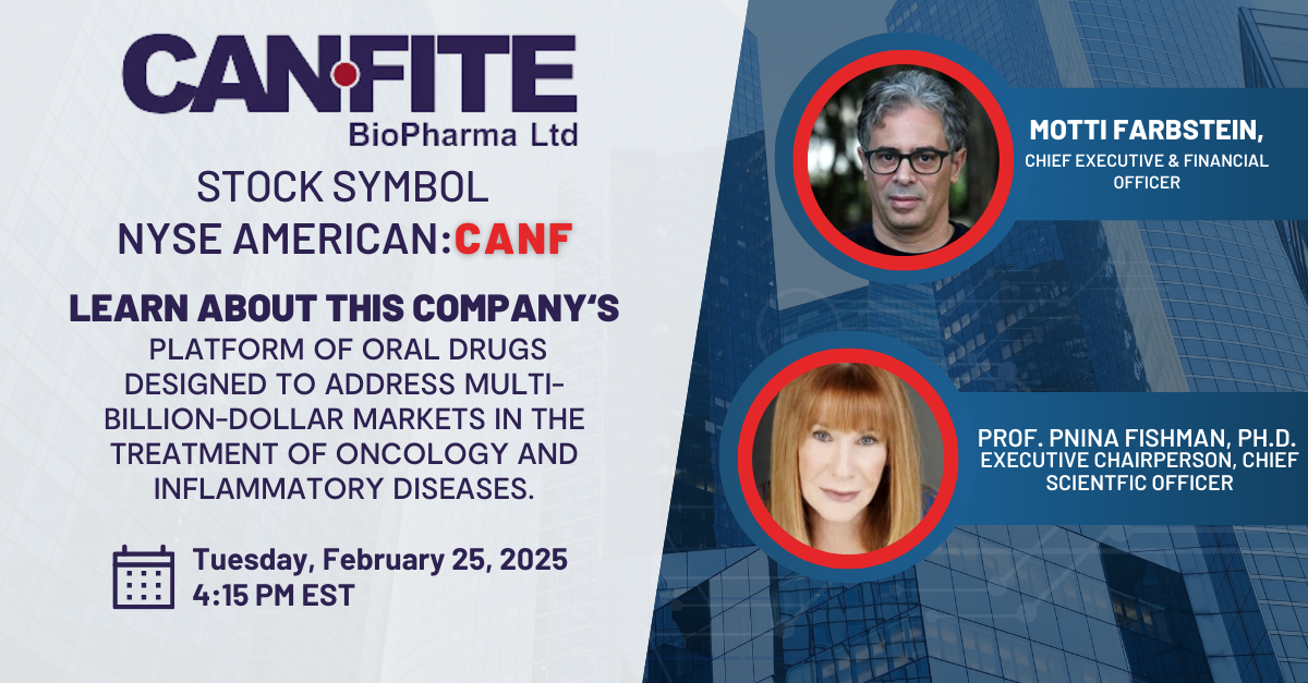 NYSE AMERICAN: CANF - Can-Fite BioPharma