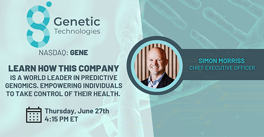 NASDAQ: GENE - Genetic Technologies