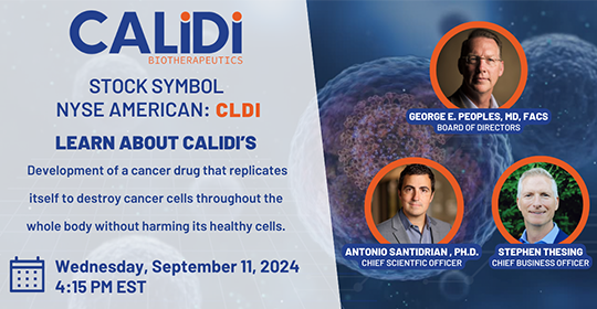 NASDAQ: CLDI - Calidi Biotherapeutics