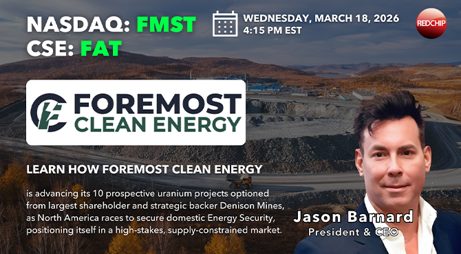 Foremost Clean Energy (NASDAQ: FMST)