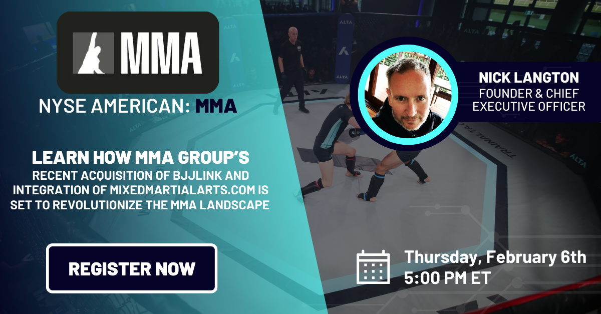 NYSE AMERICAN: MMA - Mixed Martial Arts Group Limited