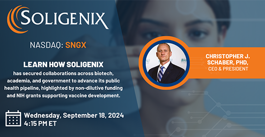 NASDAQ: SNGX - Soligenix